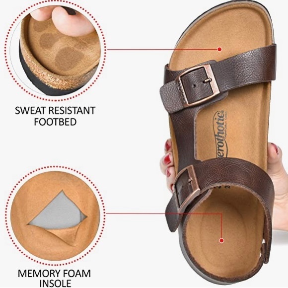 Aerothotic arch support cork footbed sandals. Women’s size 9. NWOT - Picture 7 of 8